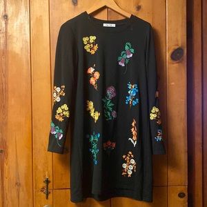 Embroidered Jersey Dress